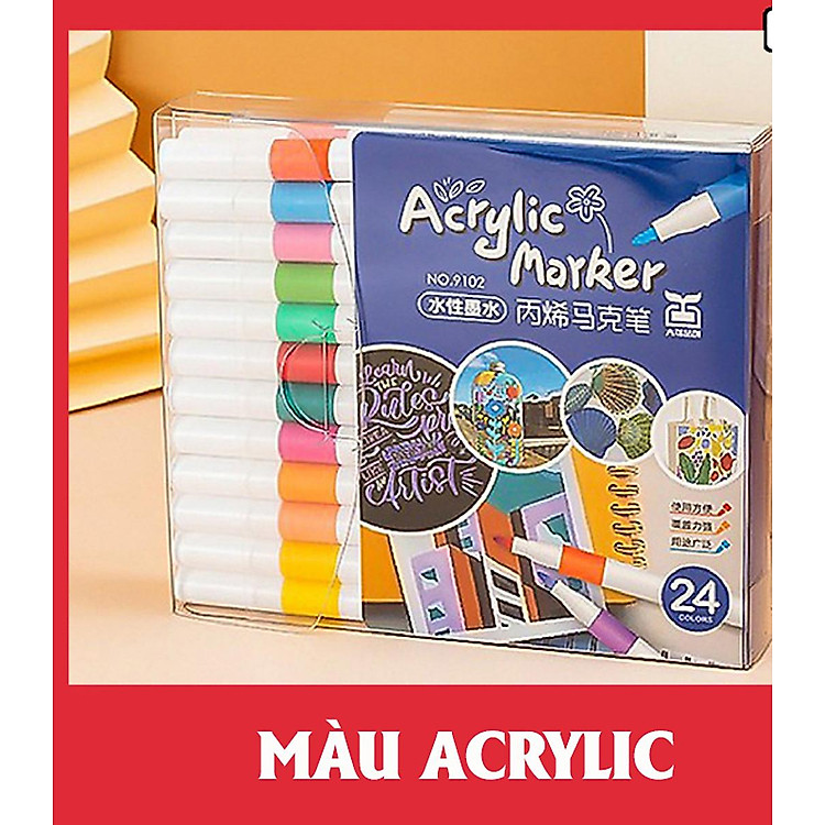 Bộ Bút Màu Acrylic Marker (24 bút)