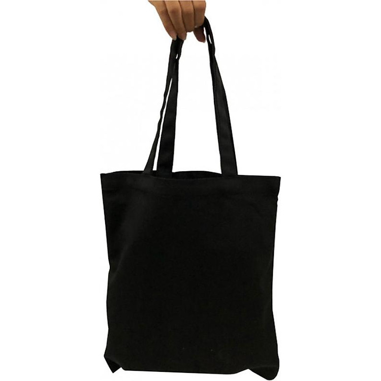 Túi Vải Bố Trơn Đen ( có khóa) - Quà Lưu Niệm Cực Xinh