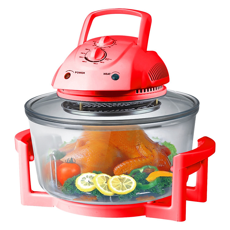 Lò Nướng Thủy Tinh Osaka CO12N (12L) - Đỏ - Hàng Chính Hãng