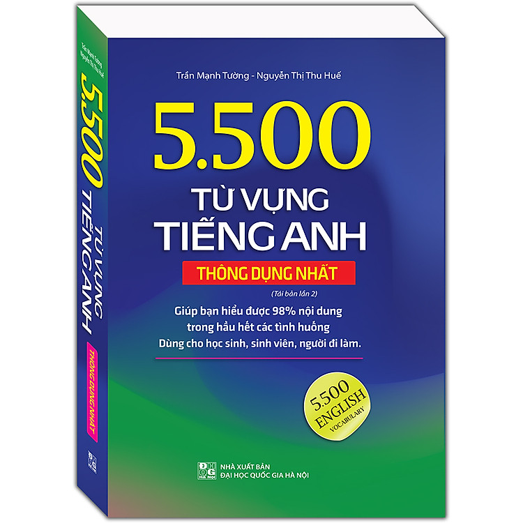 Sách 5.500 Từ Vựng Tiếng Anh Thông Dụng Nhất (Tái Bản 2020 - Màu)