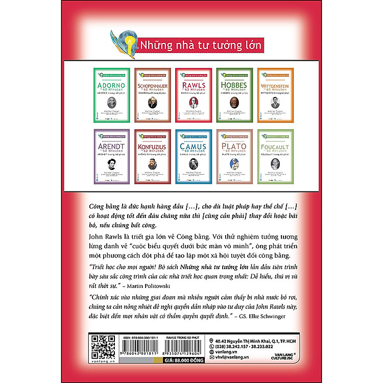 Những Nhà Tư Tưởng Lớn - Rawls Trong 60 Phút - Ảnh 2