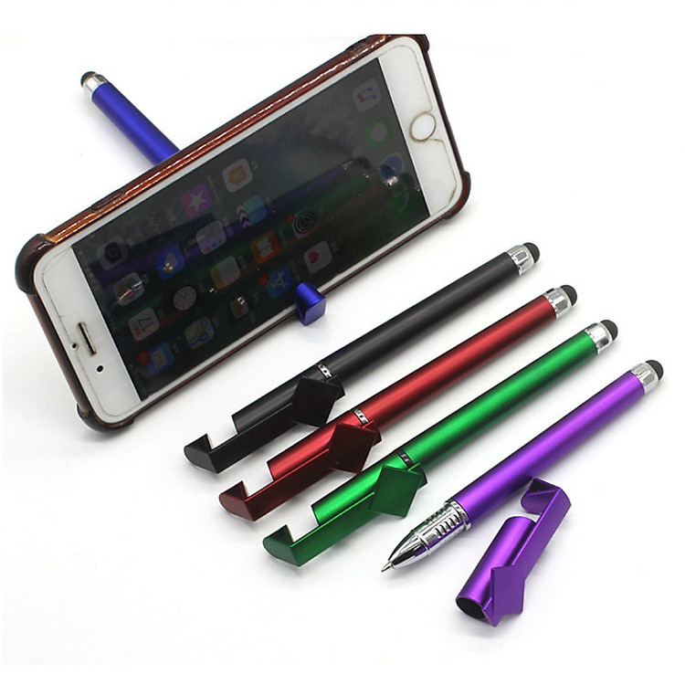 Bút đa năng 3 in 1 mẫu mới tích hợp giữa bút bi, giá đỡ điện thoại, thiết bị cảm ứng màn hình điện thoại siêu tiện lợi ( giao màu ngẫu nhiên)