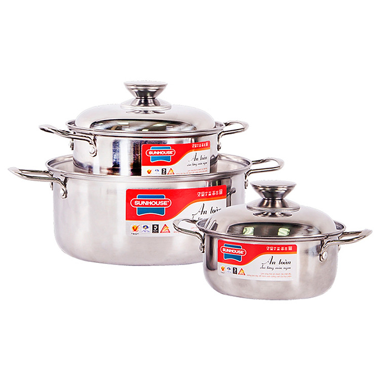 Bộ Nồi 1 Đáy Sunhouse SH223