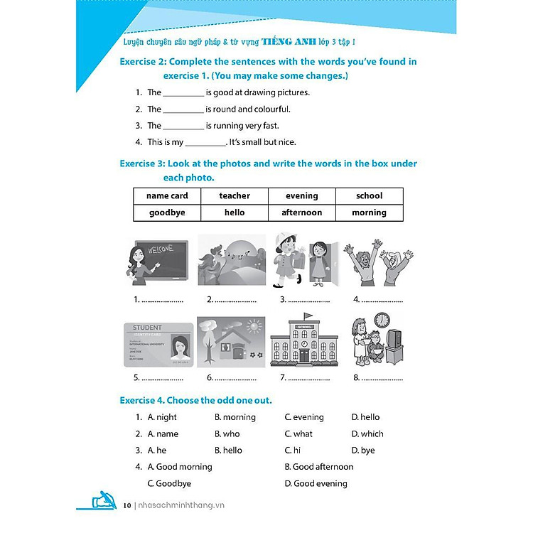 Global Success Luyện Chuyên Sâu Ngữ Pháp Và Từ Vựng Tiếng Anh Lớp 3 (Tập 1) - Ảnh 7