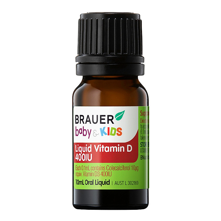 Brauer Baby & Kids Vitamin D 400IU Chính hãng Giá tốt