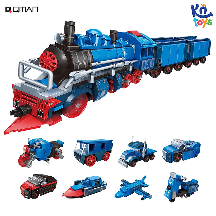 Tìm mua tại Avakids: Đồ chơi xếp hình Qman 42206 - Tàu hỏa - Ngập tràn khuyến mãi