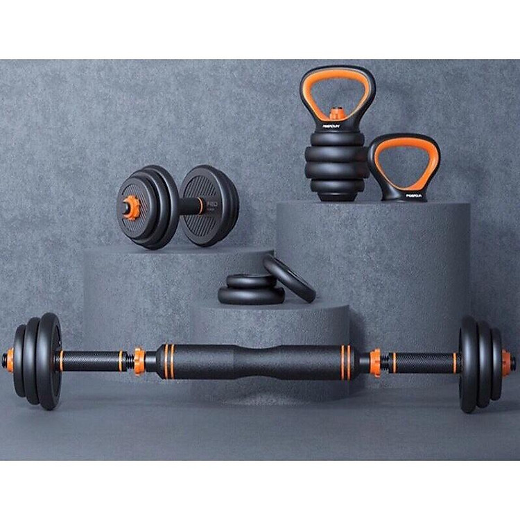 Bộ Tạ Tay 6 in Kết hợp tạ đẩy (20kg) kg Đa Năng Cao cấp