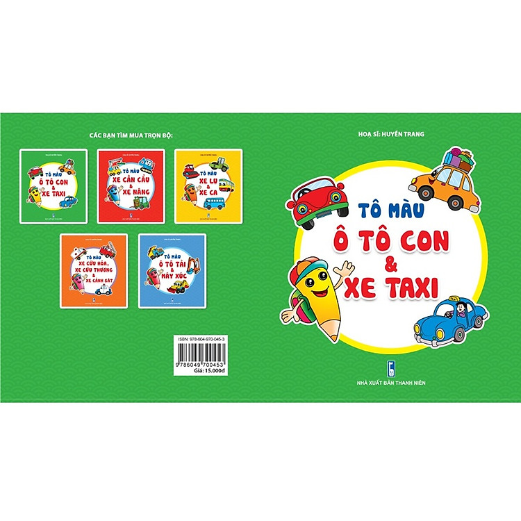 Tô màu Ô tô con và xe Taxi