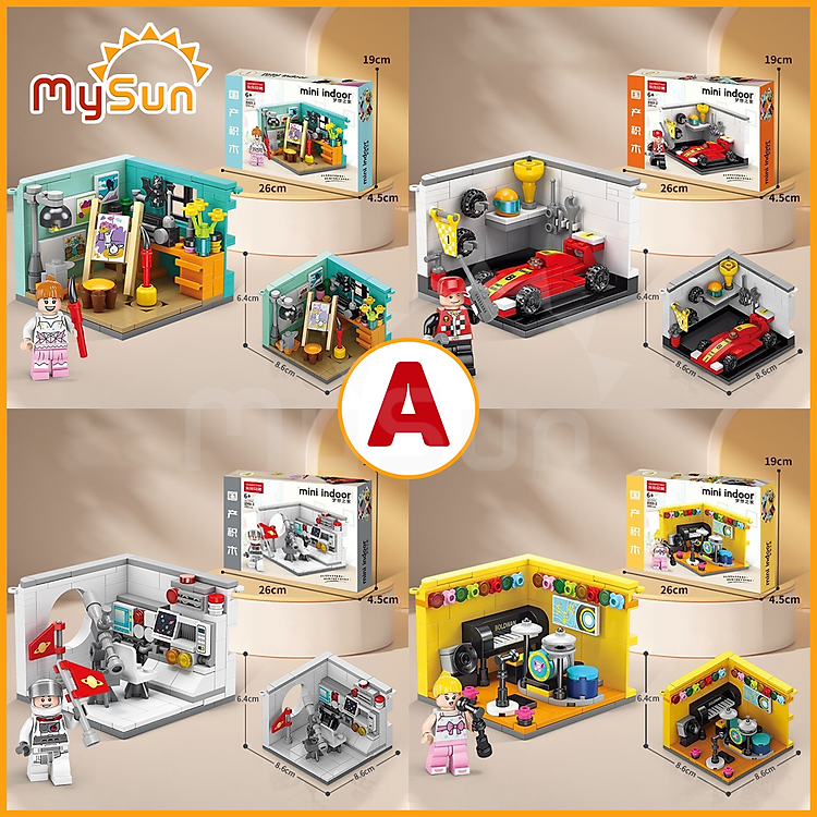 Mua tại MyKingdom: Combo 4 phòng mô hình lắp ráp cho bé - Ngập tràn khuyến mãi