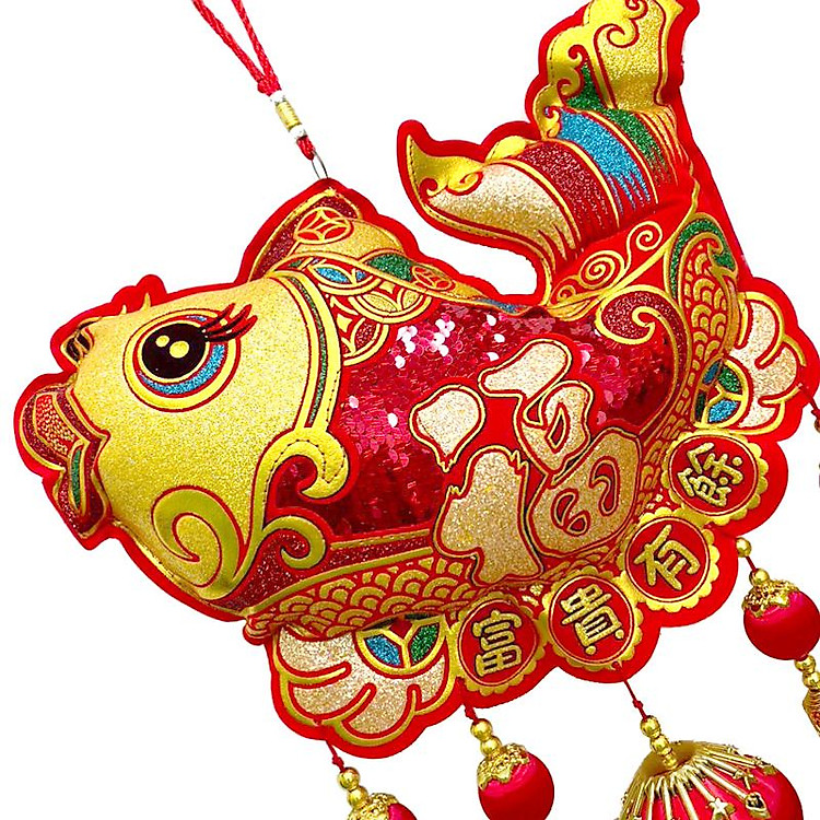 Dây Treo Hình Cá Chép Đỏ Trang Trí Tết - Ảnh 3