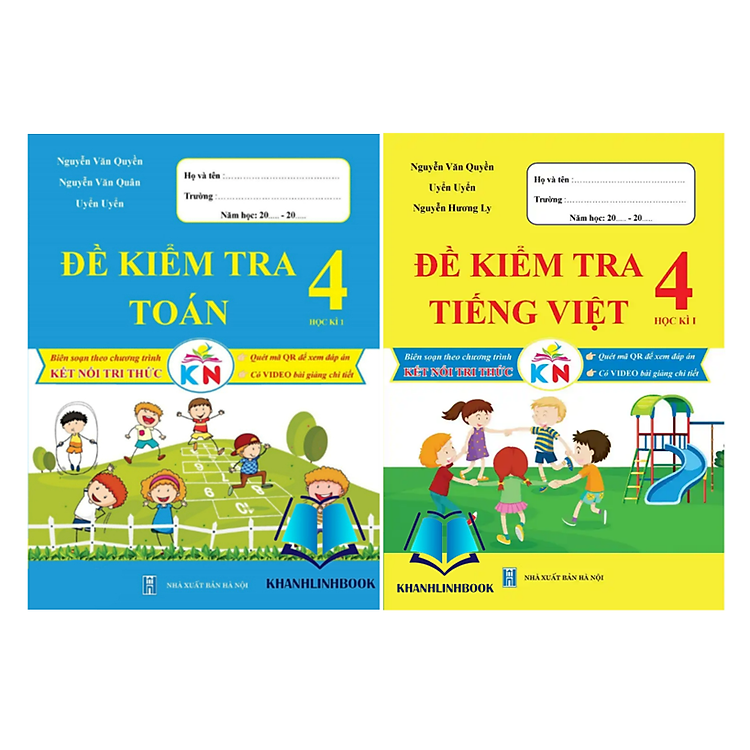 Sách - Combo Đề Kiểm Tra Toán + Tiếng Việt Lớp 4 - Học Kì 1 - Kết Nối Tri Thức Với Cuộc Sống
