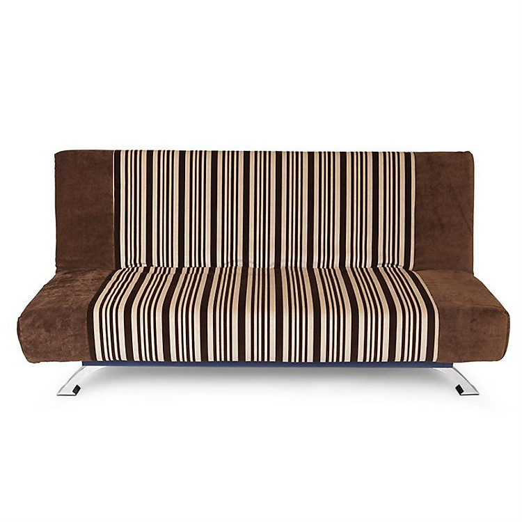 Sofa bed giường Neat Tundo nâu phối sọc 180 x 110 cm