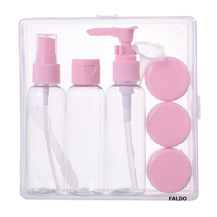 Bộ Chiết Mỹ Phẩm Du Lịch + Hộp Nhựa Tiện Dụng Hạn Chế Va Đập