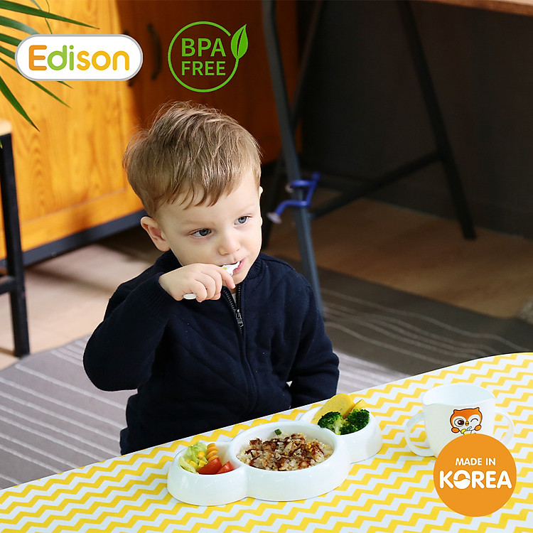 Khay ăn dặm 5 ngăn Edison Hàn Quốc Chính hãng Ưu đãi - Hình ảnh 4