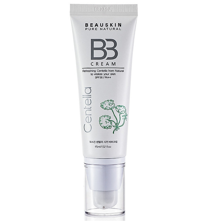 Kem nền trang điểm BB cream siêu mịn tự nhiên Beauskin Cica Centella SPF 38PA ++ Hàn quốc (45ml) kèm 1 kính