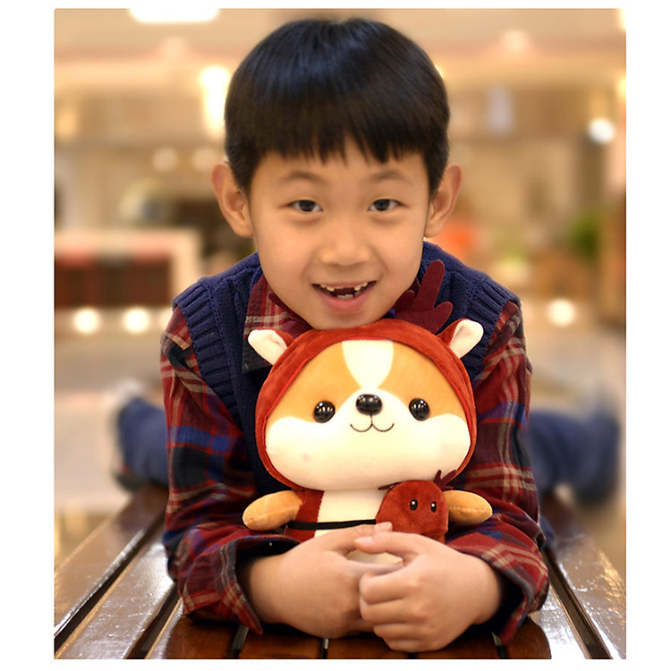 Gấu bông chó Shiba cosplay tuần lộc Chính hãng Giá tốt - Hình ảnh 3