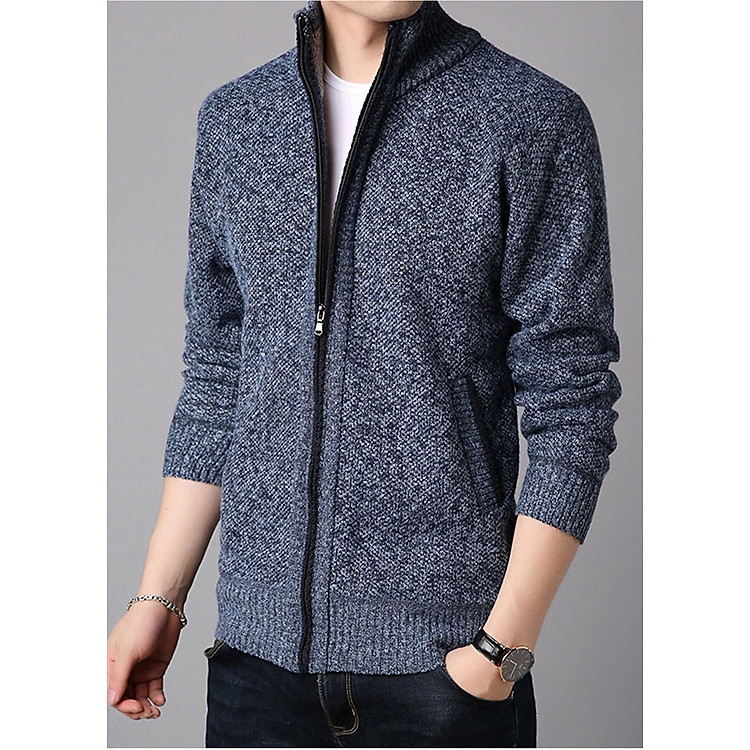 Áo khoác len nam cổ trụ trần bông ArcticHunter, thời trang trẻ, phong cách Hàn Quốc, thương hiệu chính hãng