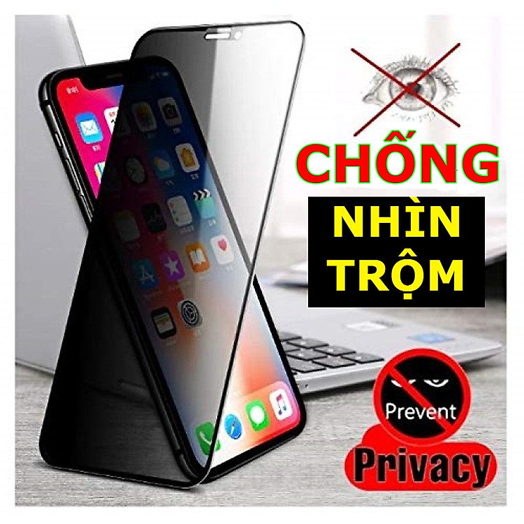 Kính Cường Lực Chống Nhìn Trộm KingKong Dành Cho iPhone - Full Hộp - Dán Full Màn - Hàng Chính Hãng