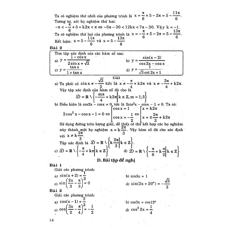 Giải Bài Tập Toán - Đại Số Giải Tích Lớp 11 - Ảnh 3