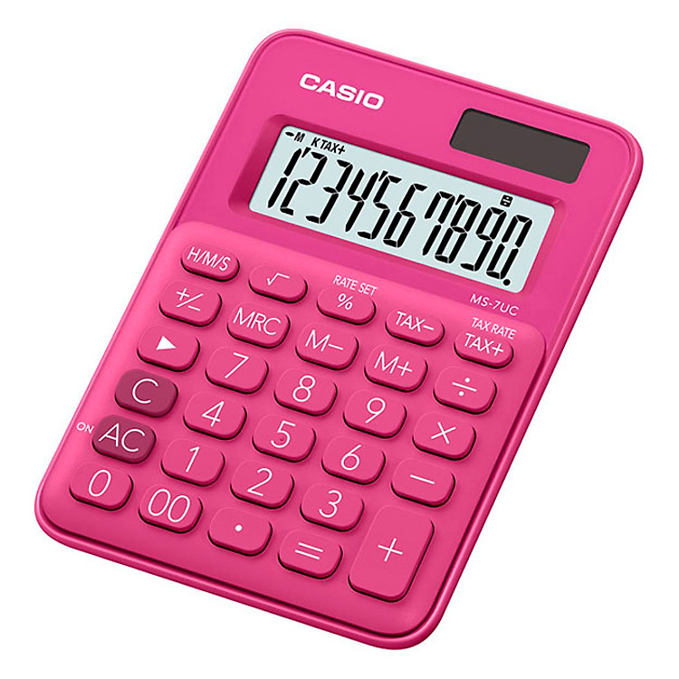 Máy Tính Để Bàn Casio MS7UC-RD – Đỏ