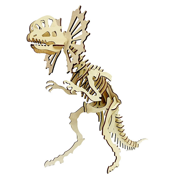 Mô Hình Lắp Ráp Gỗ Bằng Hình Ảnh_Khủng Long Dilophosaurus