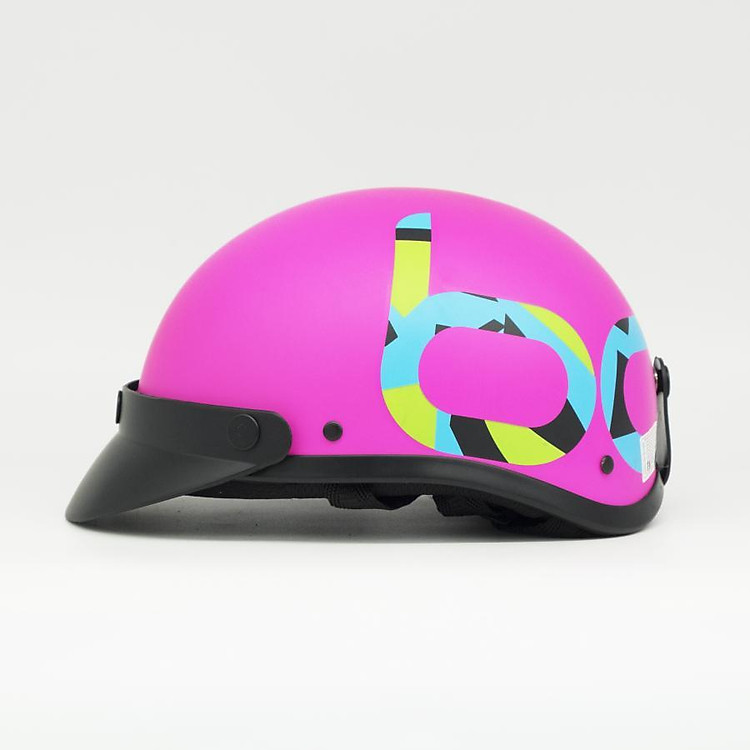 Mũ Bảo Hiểm Nữa Đầu XI TRUM Haly Tem Dạ Quang - Chuẩn Quatest 4 (Cở mũ < 56cm)