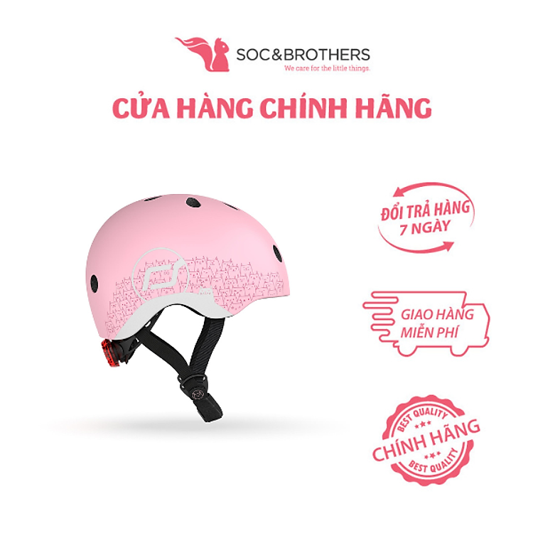 Mũ đội đầu phản quang Scoot and Ride Chính hãng Ưu đãi