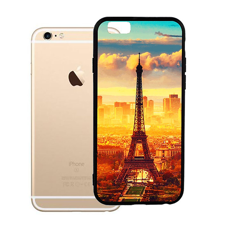 Ốp lưng viền TPU cho Iphone 6 Plus - Paris 01