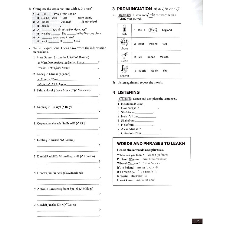 English File: Beginner: Workbook Without Key - 3rd Edition - Ảnh 4