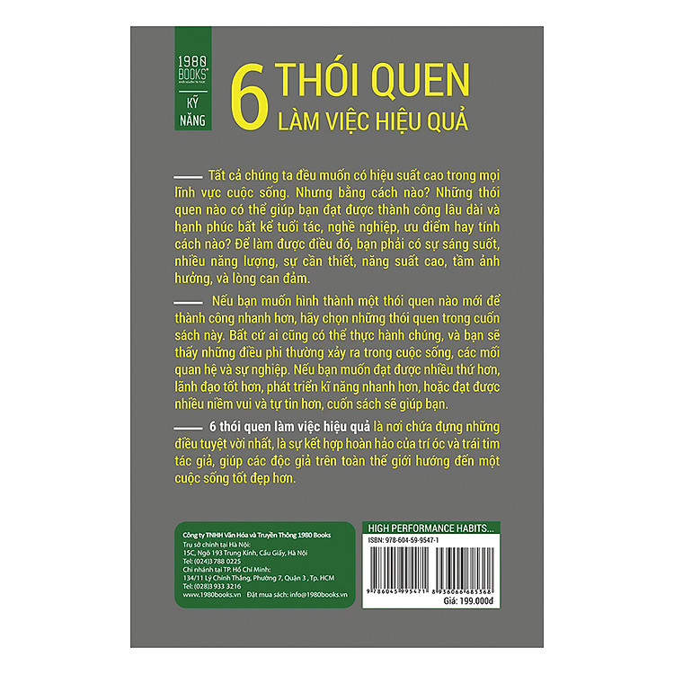 High Performance Habits: 6 Thói Quen Làm Việc Hiệu Quả - Ảnh 2