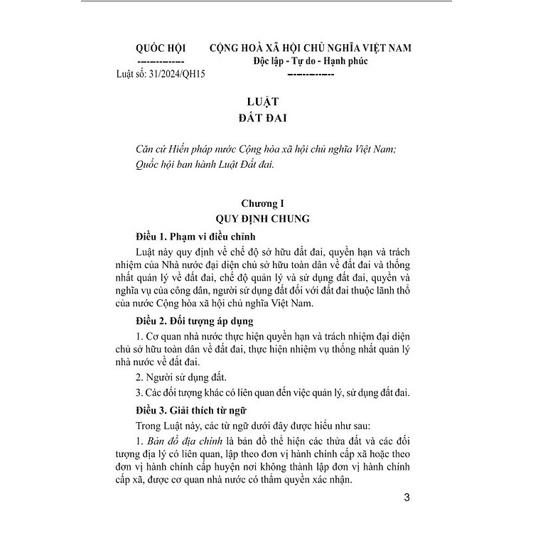 Luật Đất Đai (Nước Cộng Hòa Xã Hội Chủ Nghĩa Việt Nam - Sửa đổi bổ sung năm 2024) - Ảnh 5