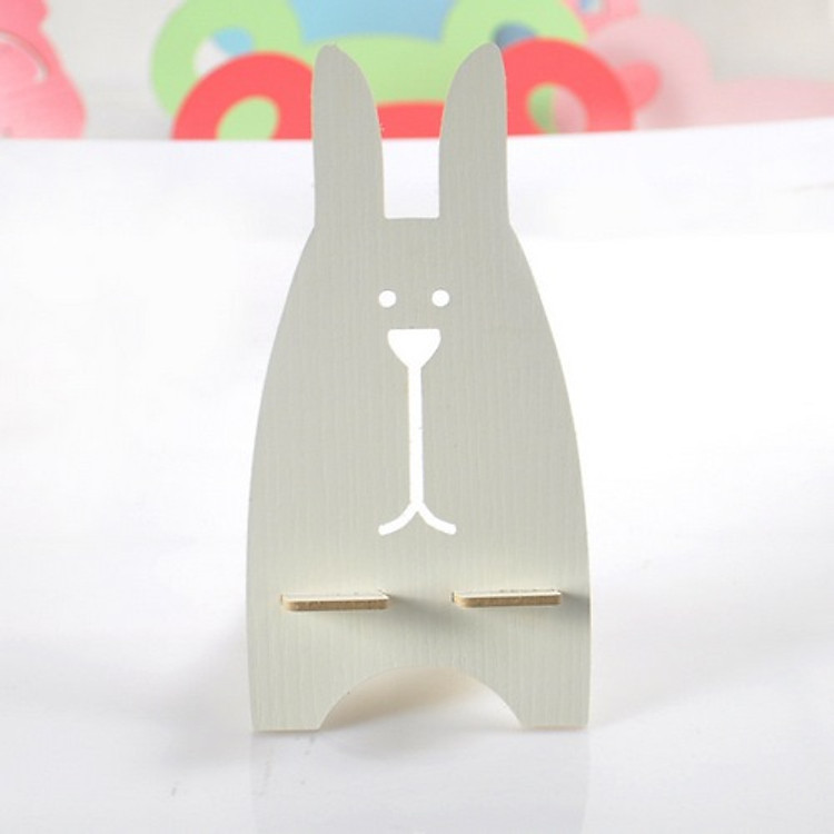 Giá đỡ điện thoại hình thỏ bằng gỗ ngộ nghĩnh