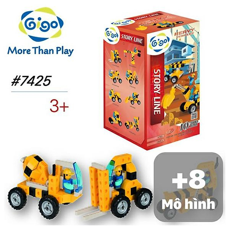 Đồ Chơi Lắp Ráp Xây Dựng Công Trường - Heavy Vehicles #7425 (120 Mảnh Ghép)