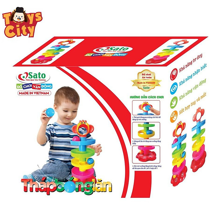 Mua tại Tiki: Tháp Thả Bóng Đồ Chơi Sơ Sinh Chính hãng Ưu đãi