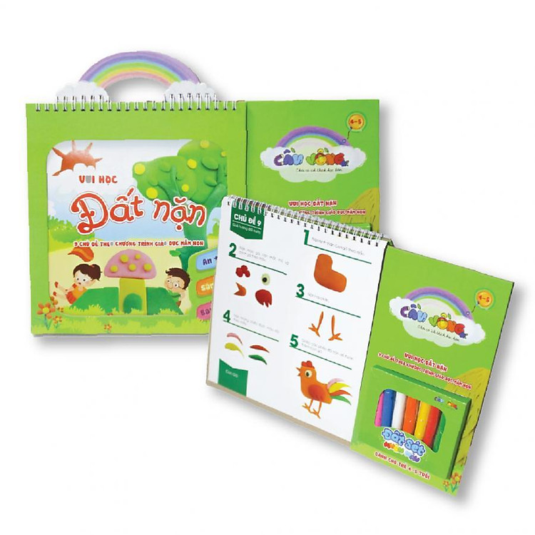 Bộ đất nặn - Vui học 9 chủ đề (size lớn)