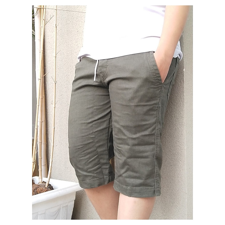 Quần Shorts kaki nam lưng thun