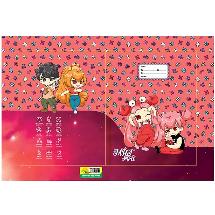 Bộ 2 Giấy Bao Tập Lớp Học Mật Ngữ (10 Tờ/xấp) - Mẫu 5