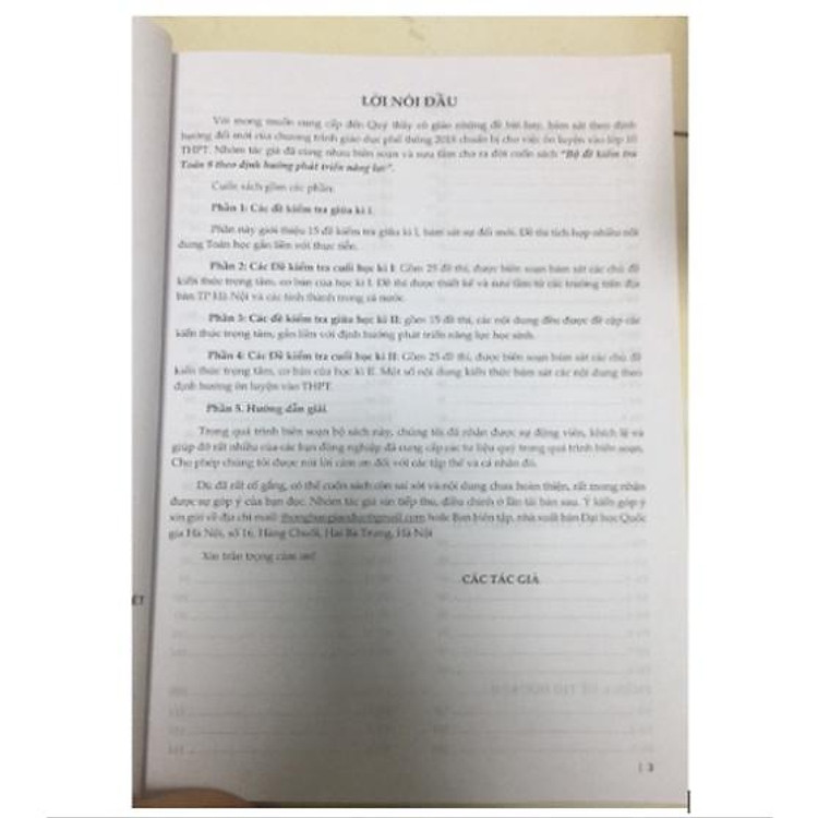 Bộ Đề Kiểm Tra Toán 8 - Ảnh 2