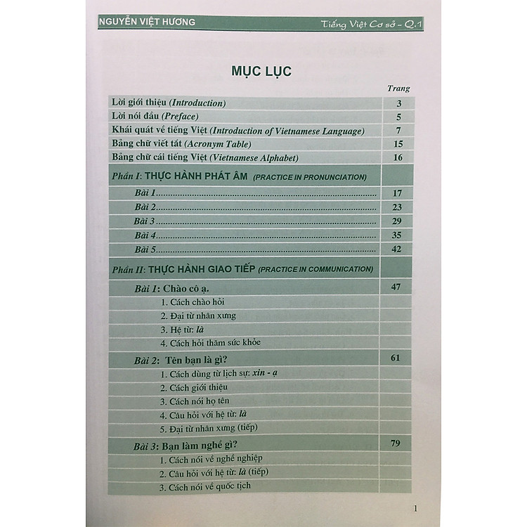 Tiếng Việt Cơ Sở Dành Cho Người Nước Ngoài Quyển 1 - Ảnh 2