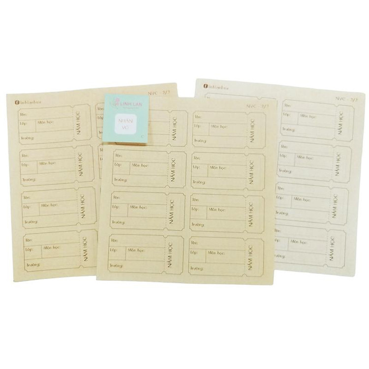 Bộ Nhãn Vở C (24 chiếc) - Ảnh 6