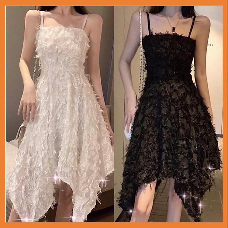 ️Đầm,Váy Tua Rua Vạt Chéo