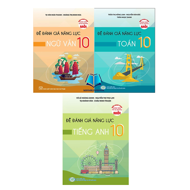 Combo Đề đánh giá năng lực Toán + Ngữ Văn + Tiếng Anh 10 (KP)