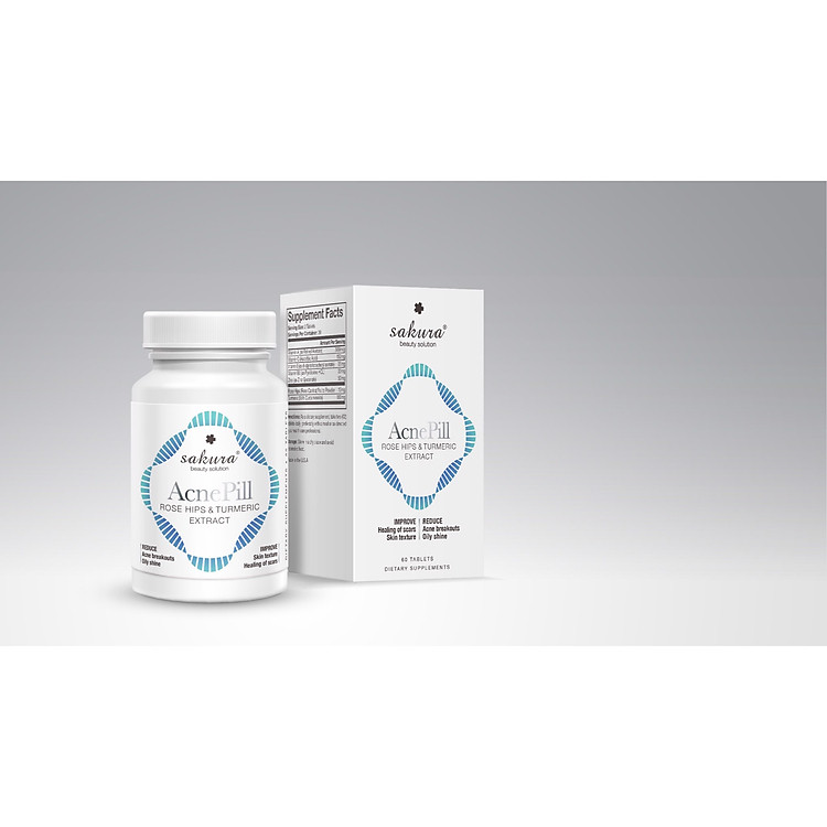 Viên uống giảm mụn, mờ thâm Sakura AcnePill