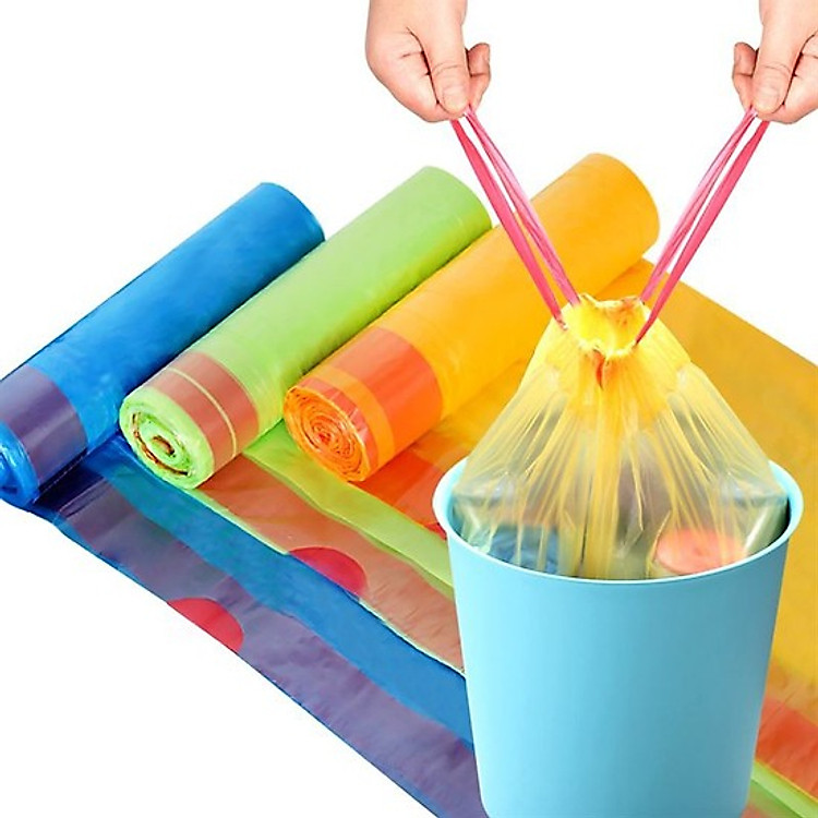 Cuộn Túi đựng rác có dây rút tiện lợi