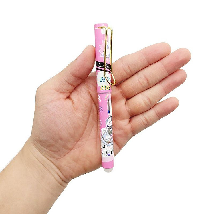Bút Máy Xóa Được L016-292 - Mực Xanh (Màu Hồng) - Ảnh 6