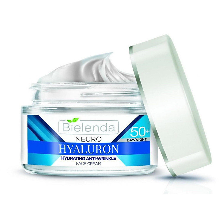 Kem dưỡng ẩm sáng da Bielenda Neuro Hyaluron Hydrating Anti-Wrinkle Face Cream Day/ Night 50+ 50ml