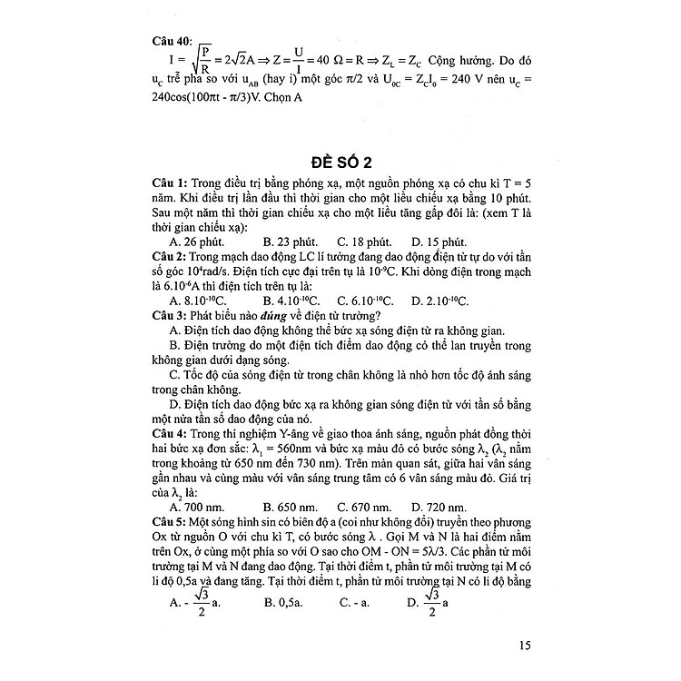 30 Bộ Đề Trắc Nghiệm Luyện Thi THPTQG 2019 - Khoa Học Tự Nhiên (Vật Lí - Hóa Học - Sinh Học) - Ảnh 2