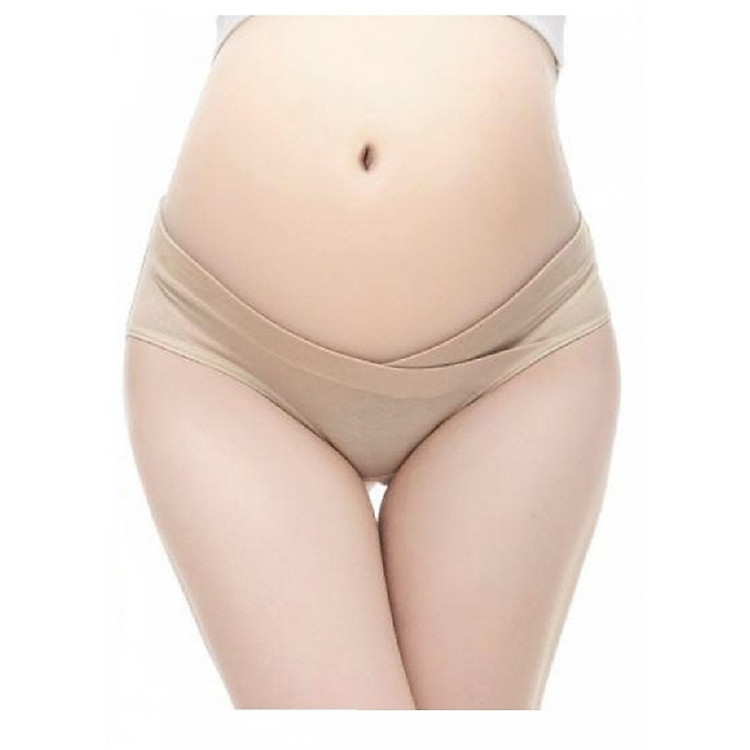 Combo 4 quần lót cho bà bầu cotton mềm mịn