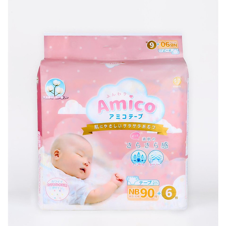 Tham Khảo tại ConCung: Tã dán Amico NB90+6 tại QUYNH HUONG , nhận ngay nhiều Ưu đãi