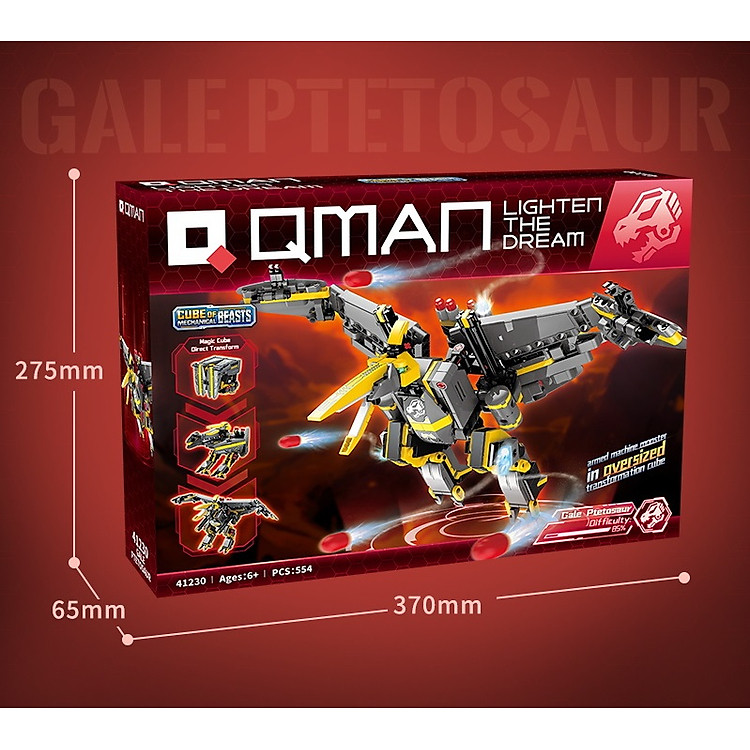 Mua Đồ chơi lắp ráp Qman 41230 - Thằn lằn bay Chính hãng Ưu đãi - Hình ảnh 4